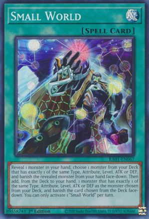 Small World (RA01-EN067) - 25th Anniversary Rarity Collection 1st Edition