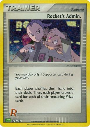 Rocket's Admin. (CLV) 026  - Holofoil Trading Card Game Classic - Classic Collection