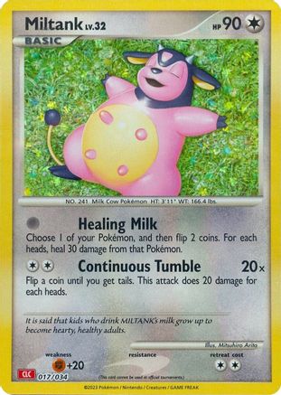 Miltank 017  - Holofoil Trading Card Game Classic - Classic Collection