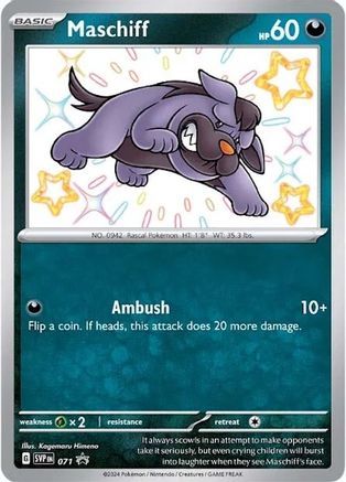 Maschiff 071  - Holofoil SV Scarlet & Violet Promo Cards - Promo