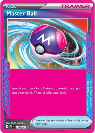 Master Ball 153  - Holofoil SV05 Temporal Forces - ACE SPEC Rare