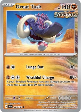 Great Tusk 096/162  SV05 Temporal Forces - Uncommon