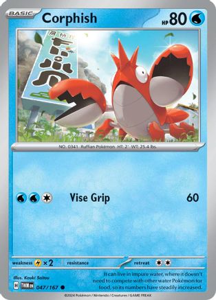 Corphish 047  SV06 Twilight Masquerade - Common