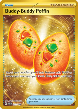 Buddy-Buddy Poffin 223  - Holofoil SV06 Twilight Masquerade - Hyper Rare