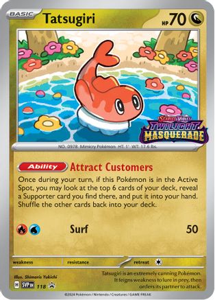 Tatsugiri 118  - Holofoil SV Scarlet & Violet Promo Cards - Promo