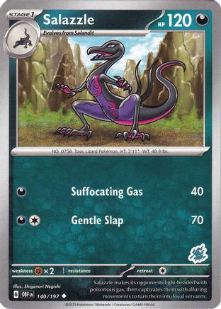 Salazzle - Darkrai Deck 140  Battle Academy 2024 - Uncommon