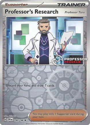 Professor's Research (2023) 190/198  - Reverse Holofoil Professor Program Promos - Promo