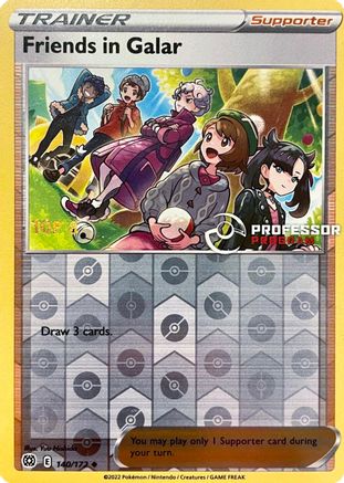 Friends in Galar (2022) 140/172  - Reverse Holofoil Professor Program Promos - Uncommon