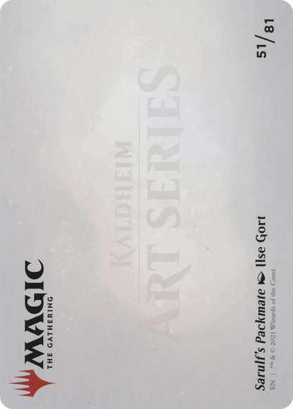 Sarulf's Packmate // Sarulf's Packmate (ASKHM-051) - Art Series: Kaldheim (Borderless) Foil