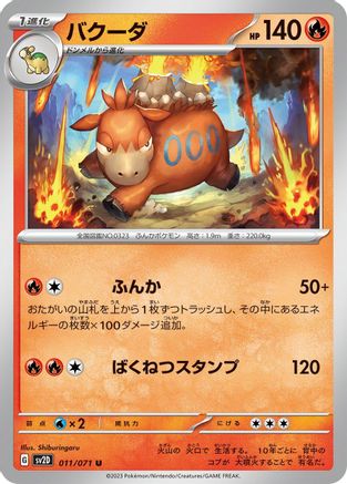 Camerupt (011/071) - SV2D Clay Burst
