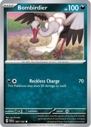 Bombirdier 097  - Reverse Holofoil SV07 Stellar Crown - Common