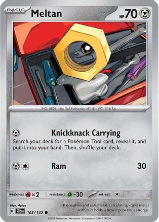 Meltan 103/142  SV07 Stellar Crown - Common