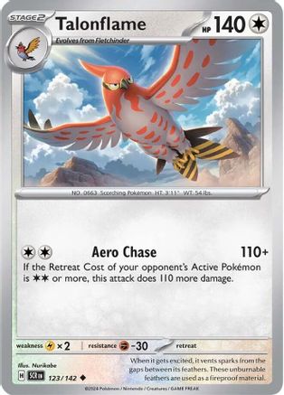 Talonflame 123  SV07 Stellar Crown - Uncommon
