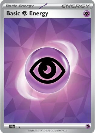 Basic Psychic Energy 013  - Holofoil SVE Scarlet & Violet Energies - Common