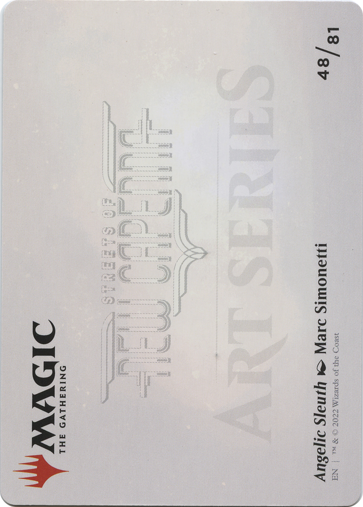 Angelic Sleuth // Angelic Sleuth (ASNC-048) - New Capenna Art Series (Borderless) Foil