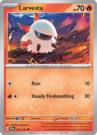 Larvesta 024/191  SV08 Surging Sparks - Common
