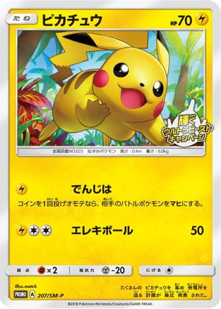 Pikachu - 207/SM-P (207/SM-P) - SMP Sun  Moon Promos