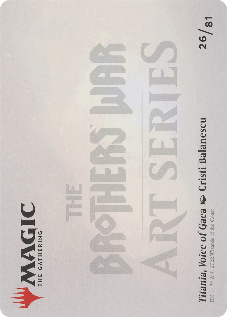 Titania, Voice of Gaea // Titania, Voice of Gaea (ABRO-026) - The Brothers' War Art Series (Borderless)