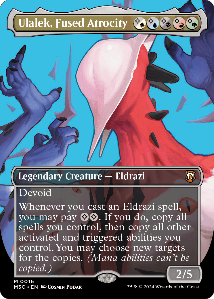 Ulalek, Fused Atrocity (Borderless) [Modern Horizons 3 Commander]