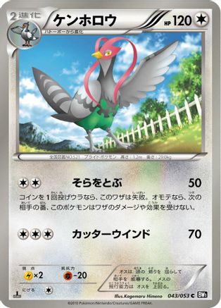 Unfezant (043/053) - BW1 Black Collection 1st Edition