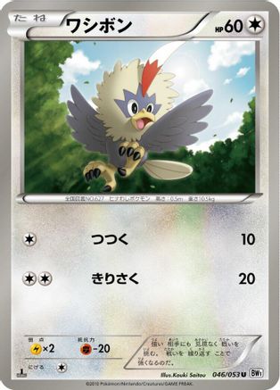 Rufflet (046/053) - BW1 White Collection 1st Edition