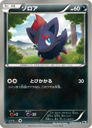 Zorua (036/053) - BW1 White Collection Unlimited