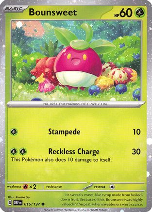 Bounsweet (Cosmos Holo) 016/197  - Holofoil Miscellaneous Cards & Products - Common