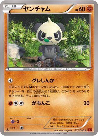 Pancham (057/096) - XY3 Rising Fist 1st Edition
