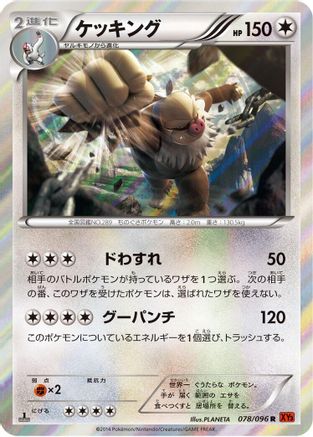 Slaking (078/096) - XY3 Rising Fist 1st Edition Holofoil
