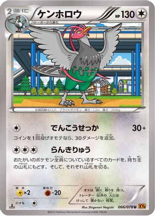 Unfezant - 066/078 (066/078) - XY6 Emerald Break 1st Edition