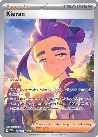 Kieran 174/131  - Holofoil SV Prismatic Evolutions - Special Illustration Rare