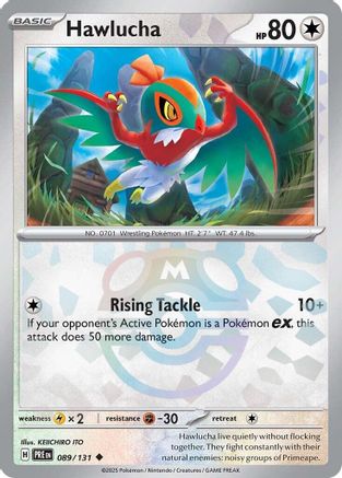 Hawlucha (Master Ball Pattern) 089  - Holofoil SV Prismatic Evolutions - Uncommon
