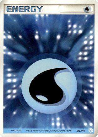 Basic Water Energy - 013/015 (013/015) - Gift Box Mew  Lucario Crawdaunt Quarter Deck