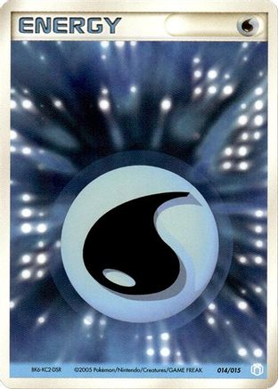 Basic Water Energy - 014/015 (014/015) - Gift Box Mew  Lucario Crawdaunt Quarter Deck