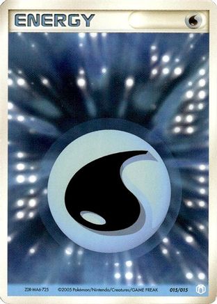 Basic Water Energy - 015/015 (015/015) - Gift Box Mew  Lucario Crawdaunt Quarter Deck