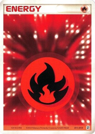 Basic Fire Energy - 011/015 (011/015) - Fire Quick Construction Pack 1st Edition
