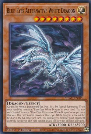 Blue-Eyes Alternative White Dragon (SDWD-EN005) - Structure Deck: Blue-Eyes White Destiny 1st Edition