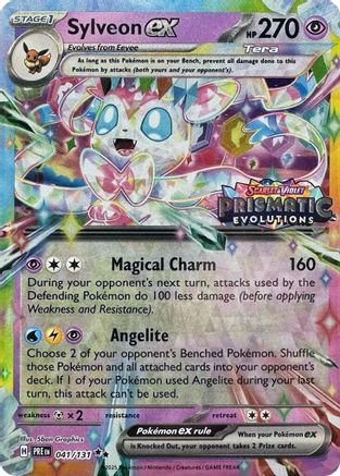 Sylveon ex (Prismatic Evolutions Stamp) 041/131  - Holofoil Miscellaneous Cards & Products - Promo