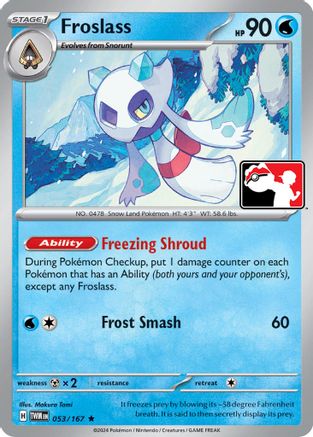 Froslass 053/167  Prize Pack Series Cards - Rare