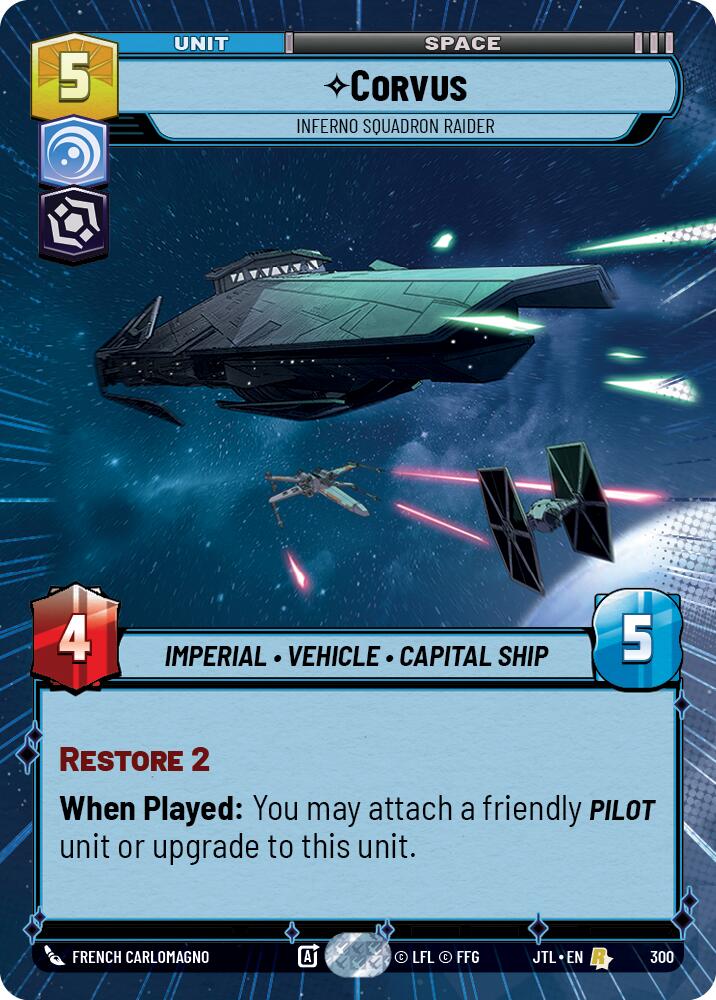 Corvus - Inferno Squadron Raider (300) (Hyperspace) (300) [Jump to Lightspeed]