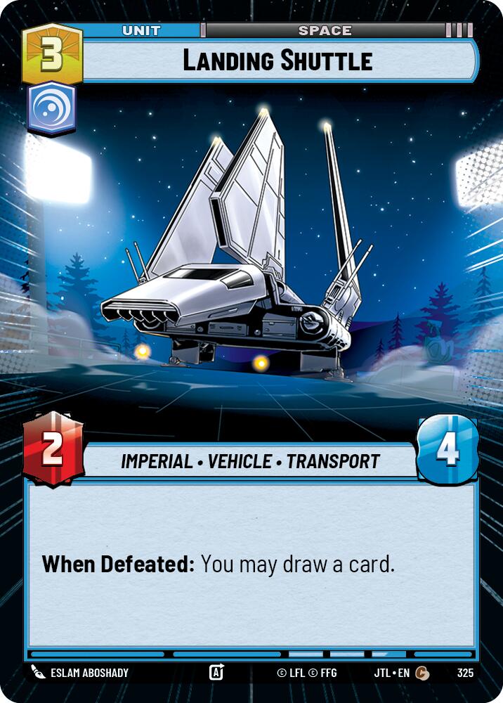 Landing Shuttle (325) (Hyperspace) (325) [Jump to Lightspeed]