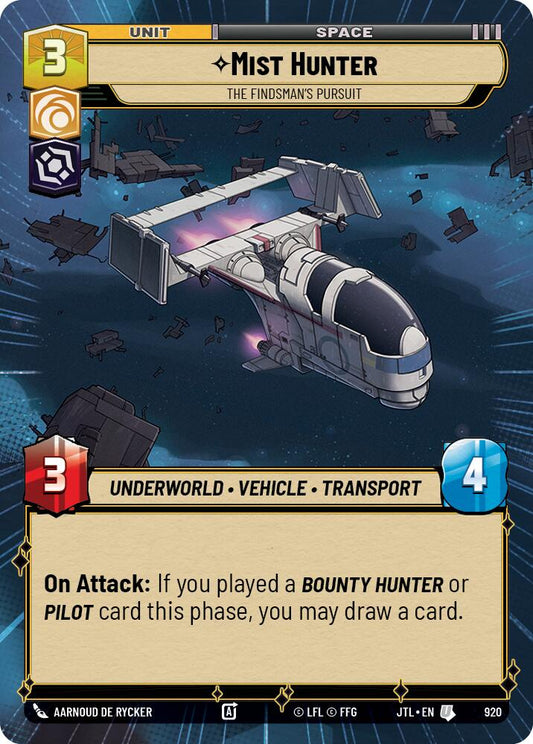 Mist Hunter - The Findsman's Pursuit (920) (Hyperspace Foil) (920) [Jump to Lightspeed]