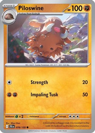 Piloswine 078  SV09 Journey Together - Common