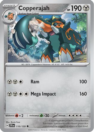 Copperajah 110  - Reverse Holofoil SV09 Journey Together - Uncommon