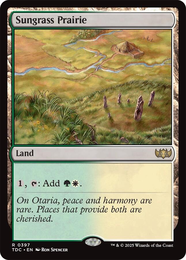Sungrass Prairie [Tarkir: Dragonstorm Commander]
