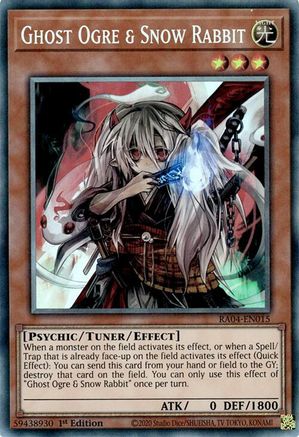 Ghost Ogre & Snow Rabbit (PCR) (RA04-EN015) - Quarter Century Stampede 1st Edition