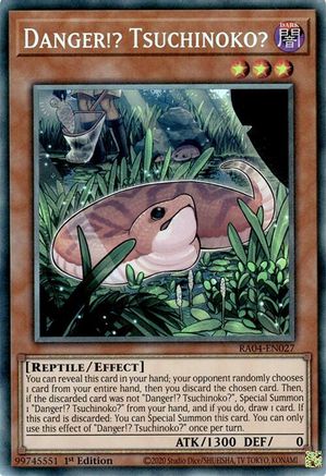 Danger!? Tsuchinoko? (PCR) (RA04-EN027) - Quarter Century Stampede 1st Edition