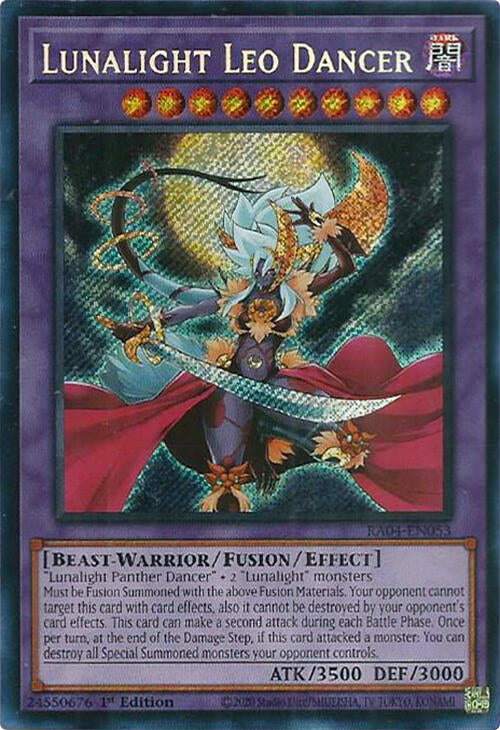 Lunalight Leo Dancer [RA04-EN053] Secret Rare