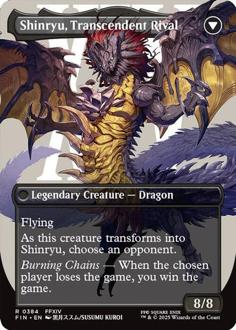 Zenos yae Galvus // Shinryu, Transcendent Rival (Borderless) [FINAL FANTASY]