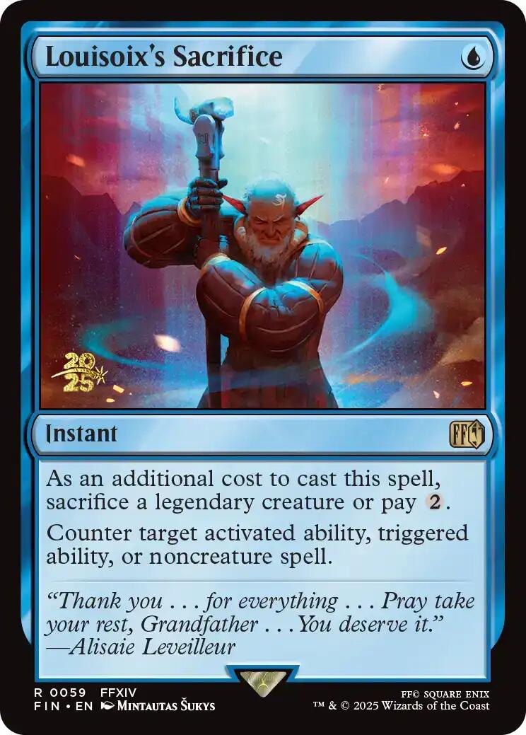 Louisoix's Sacrifice [FINAL FANTASY Prerelease Promo]